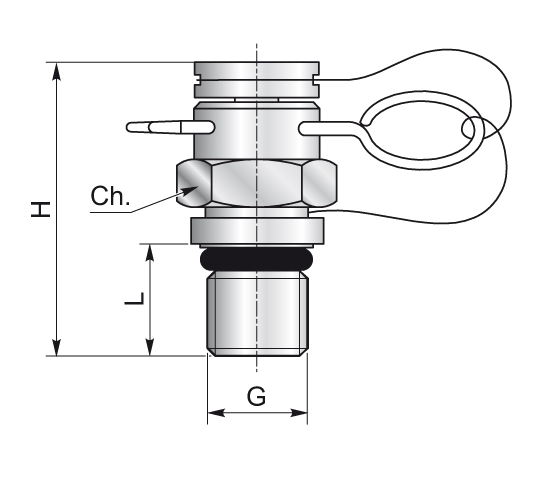 PLUG-IN METR. O-ring seal type A