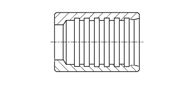 Crimp ferrule PHT Minimes hose NO SKIVE