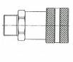 H serie 700 bar Female Contrastekker - NPT male